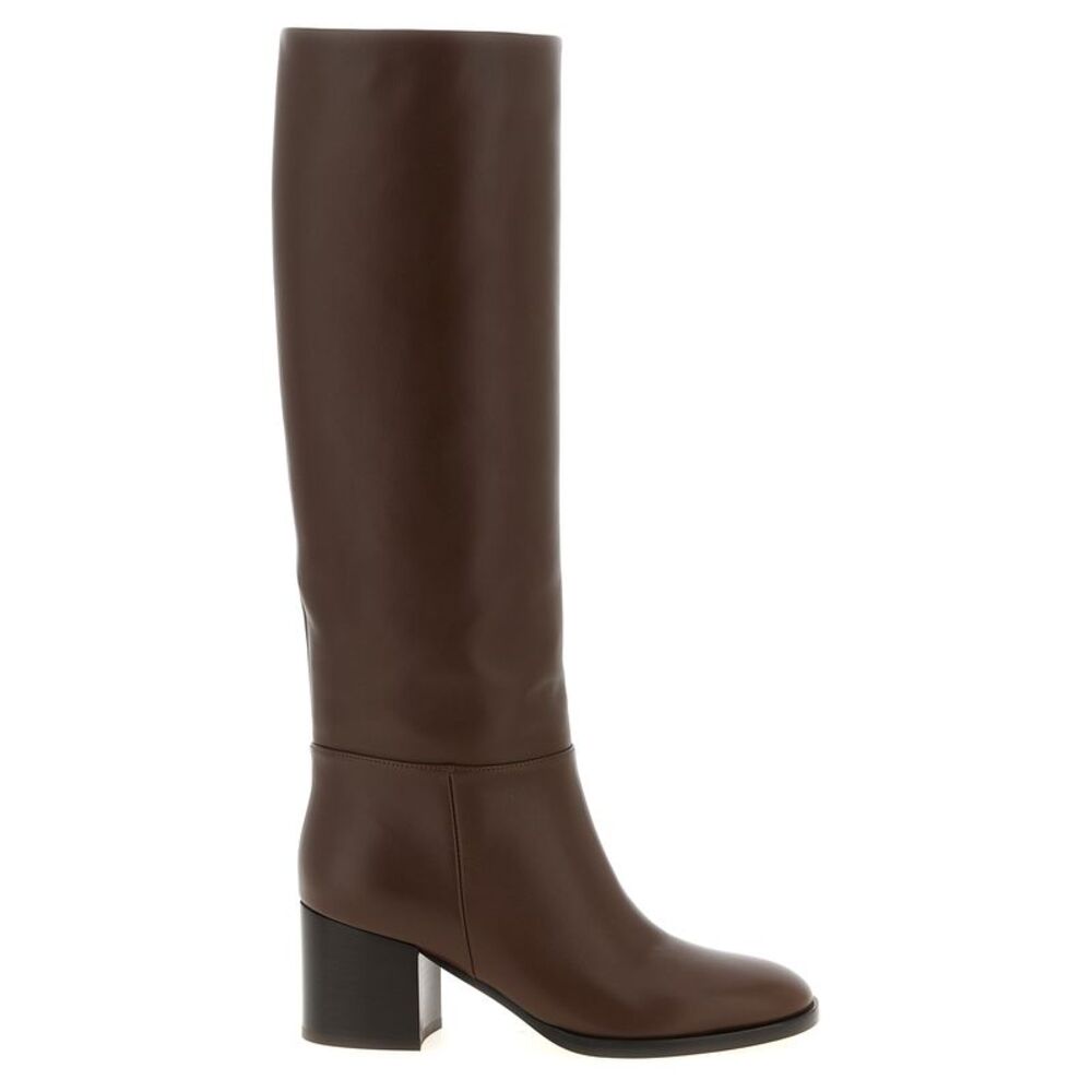 Gianvito Rossi Brown Calfskin Over The Women's Knee